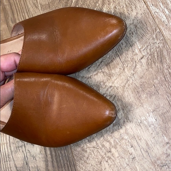 Madewell Brown Leather Mules - Picture 2 of 6
